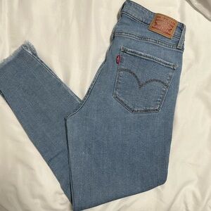 Levi's Blue Ankle Cropped Jeans Classic Denim